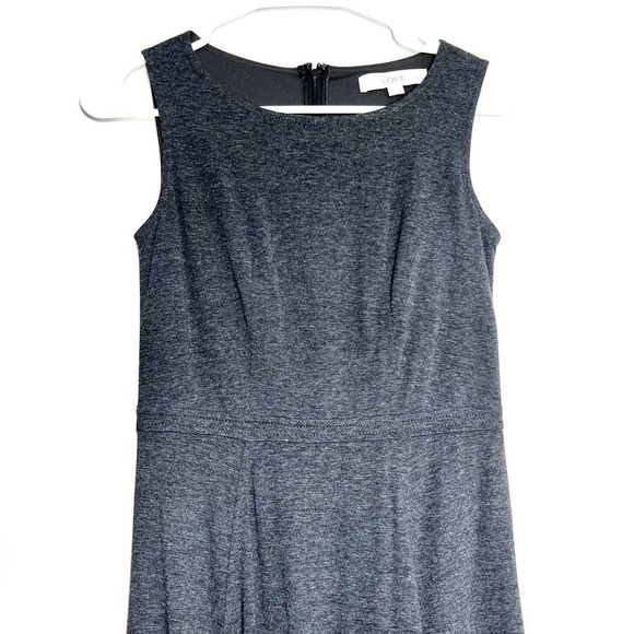 Loft 00Petite Gray Casual Summer Dress - Picture 2 of 8